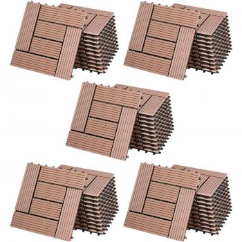 Cuttable WPC Decking Tiles 30x30cm for Garden