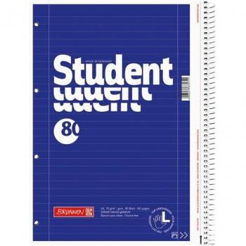 Cahier-recharge A4 pour gaucher geliné