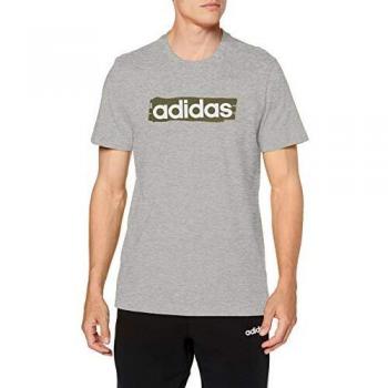 Adidas Camicia Linear Brush Uomo Medium Grigio Spazio S