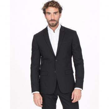 Calvin Klein Men's Perfect Black Stretch Wool Blazer 54