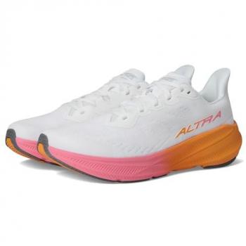 Altra Experience Flow 2 Damenlaufschuhe – Weiß mit Orange Akzent, 42,5