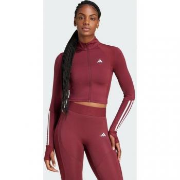 Adidas Performance Outdoorjacke „HYGLM FZ Q1“ – Damen, dunkelburgunder