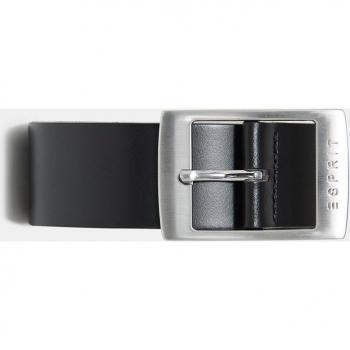 Esprit Xoctavia ceinture en cuir lisse 95 cm femme noir