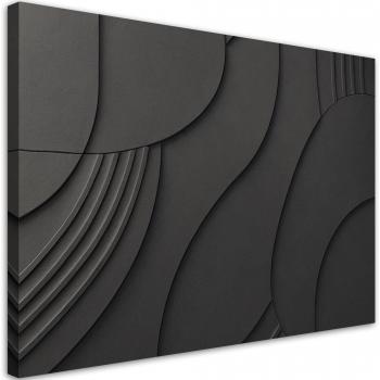 Relieve 3D en Lienzo Negro 60x40