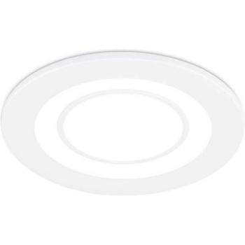 Faretto Triplo LED 8,2 cm – Incassabile in Plastica Bianca Satinata con Accensione Separata