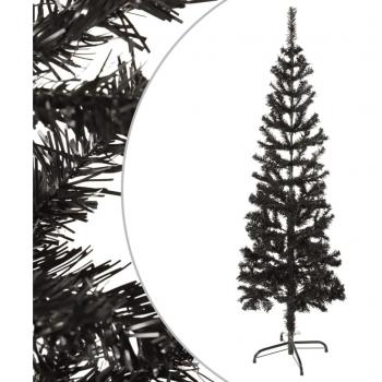 Sapin de Noël slim noir 120 cm
