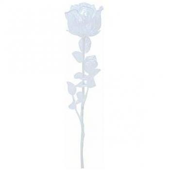 Kunstblume Kristallrose, EUROPALMS, transparent, 81 cm, 12x