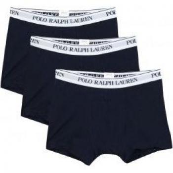 Polo Ralph Lauren 3 boxer tinta unita blu XL