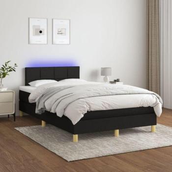 Cama Premium Led Torana Negra 120x200