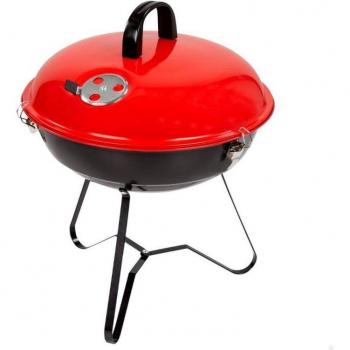 Aktive Barbacoa Carbon Redonda 36 Cm Rojo