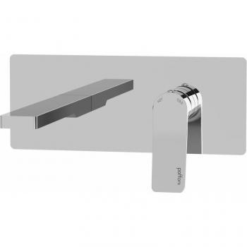 Wandmontierter Waschtischmischer in Chrom – Paffoni Tilt TI104CR, 15 cm Auslauf, 150 mm