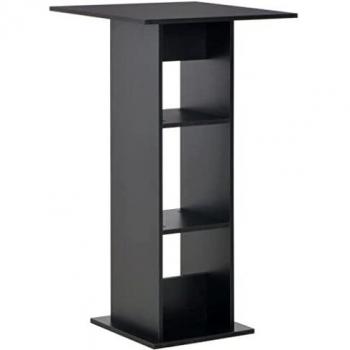 Mesa de Comedor Alta de Madera Negra