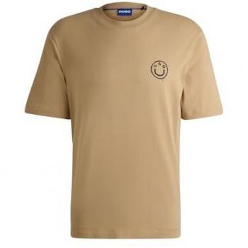 Hugo Blue T-Shirt mit Label-Motiv-Print Modell 'Nugoyork', Größe L