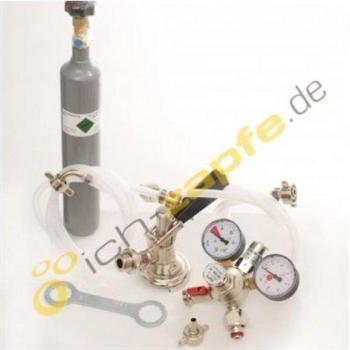 Pack accessoires brasseur – Tuyau de 10 mm, bouteille CO₂ 0,5 kg, gris