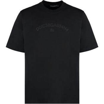 Dolce & Gabbana Black Crew Neck Tee
