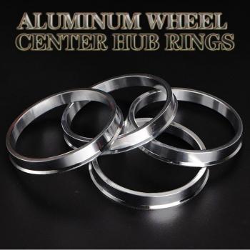 4-Piece Hub Rings Aluminum Set 57.1-60.1, 57.1-66.1, 57.1-67.1, 58.1-67.1, 58.1-73.1mm