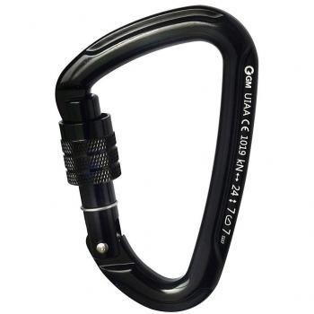 UIAA‑Approved GM Screw Gate Carabiner, Single Unit