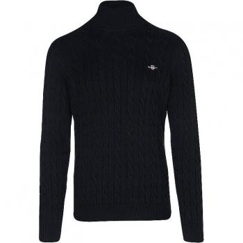 Gant Rollkragenpullover 8050607 Dunkelblau Regular Fit XXL male