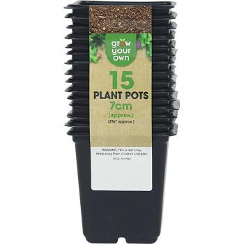 Pots de pépinière en plastique, kit de pots de fleurs à fond creux