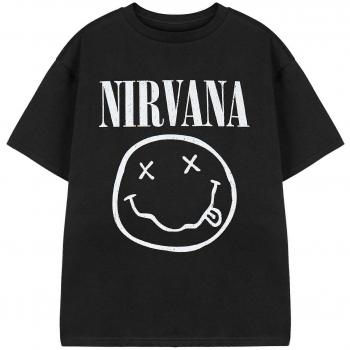 T-shirt Garçon Nirvana Logo Noir 13-14 Ans
