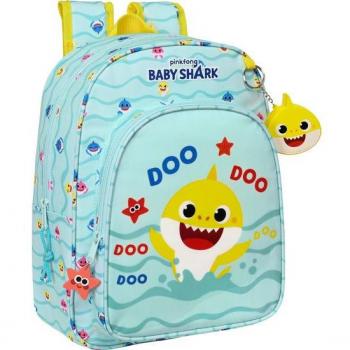 Baby Shark Schulrucksack Meerestag Hellblau