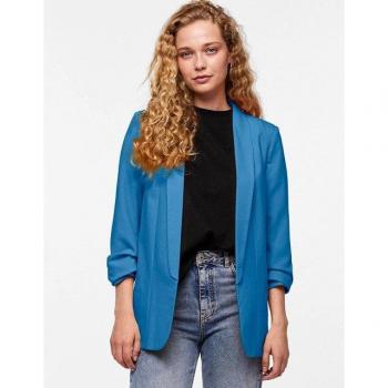 Longblazer „BOSELLA“ aus Viskose‑Mix – Hellblau, XS, Damenbekleidung