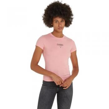 Tommy Jeans Rundhalsshirt »Rib Slim Essential Logo«