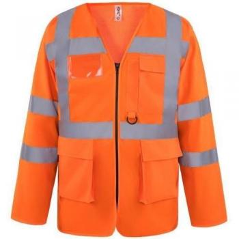 Yoko Hi-Vis Long Sleeve Safety Waistcoat for Men (Pack of 2)