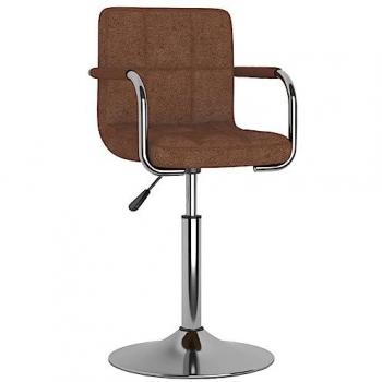 VidaXL Küchenhocker Braun Stoff