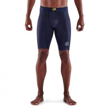 Leggings Skins Courts Série-3 Homme, bleu