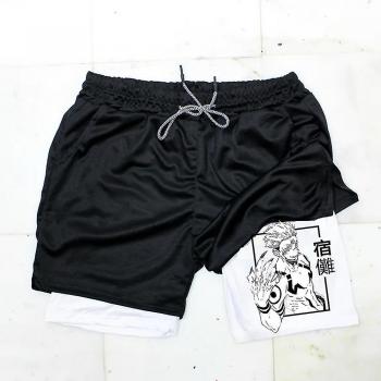 Pantalones Cortos de Gimnasio Seco Manga Print para Hombres
