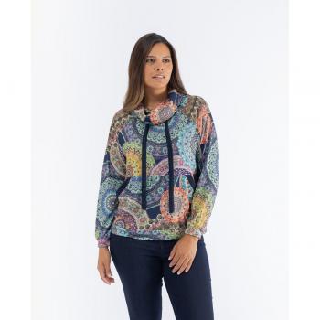 Sudadera de mujer con cuello oversize
