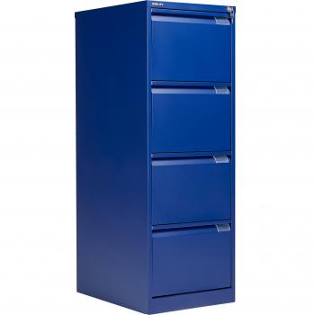 Bisley 4-Drawer Classic Steel File Box – Blue