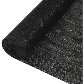 Zaunblende Schwarz 1,8x25 m HDPE 195 g/m²