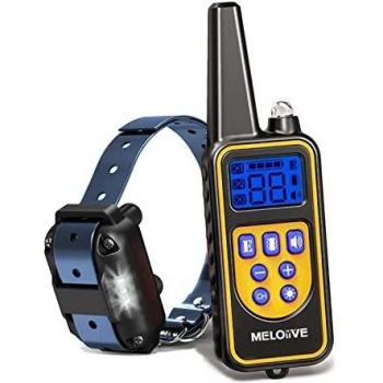 Collier de Dressage pour Chiens Rechargeable Étanche à L'Eau IPX7 Portée de 800m avec Mod