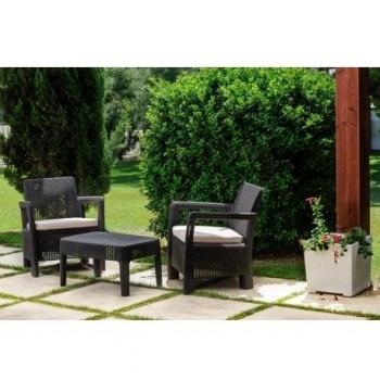 Keter Conjunto de Ratán para Balcón