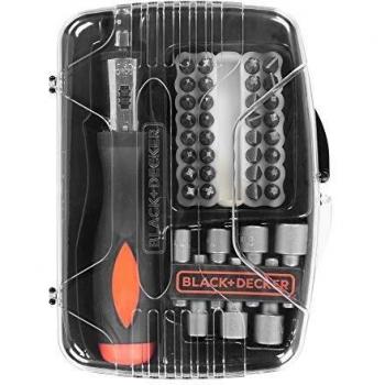 Juego de 40 piezas para atornillar con atornillador de carraca A7062 Black+Decke