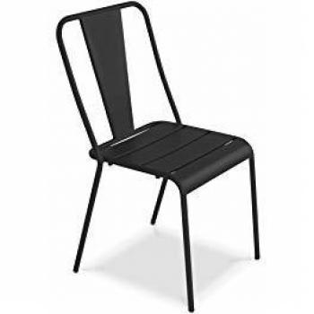 Poltrona esterna in metallo antracite