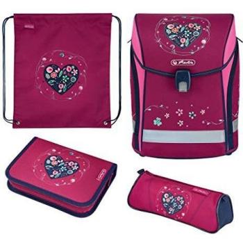 Herlitz Schulranzen Midi Plus mit Herz, 1 Stück