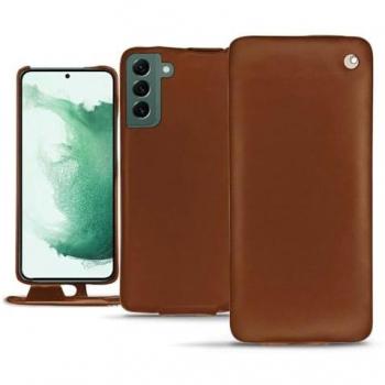 Samsung Galaxy S22+ funda de piel Noreve estilo Perpetuelle Marrón