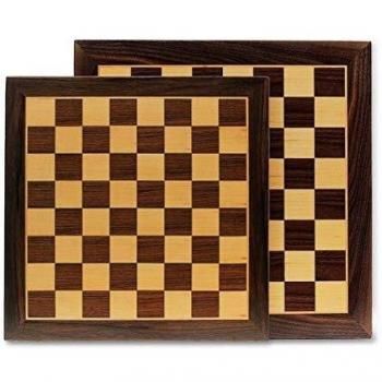 Cayro Premium Wood Chess & Checkers Tabletop