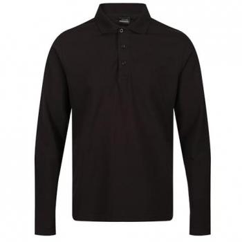 Regatta Professional Black Long Sleeve Polo for Men L