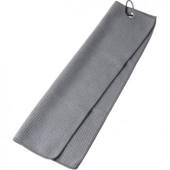 Serviette de Golf en Microfibre, 12x20 pouces, avec Mousqueton, Triple Pli