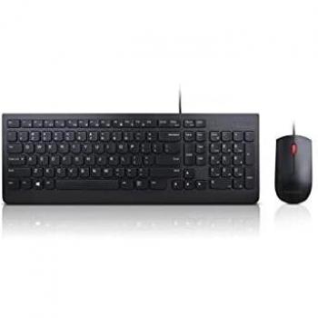 Set di Tastiera e Mouse Lenovo, Cablato, Nero, Layout Lituano