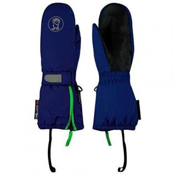 Trollkids XT Fausthandschuhe, Marineblau/Vipergrün, Größe 4; 6-7 Jahre