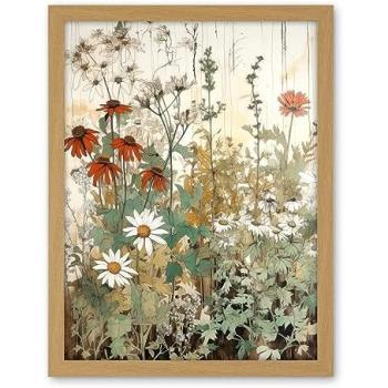 Vintage Spring Bloom Watercolor Print – 18x24