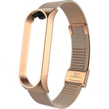 Correa de Muñeca de Acero Inoxidable para Xiaomi Mi Band 3 y 4