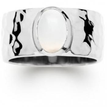 Bague de Lune Dorée Femme – Argent 925