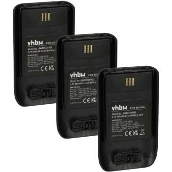 Ascom 660497 Wireless Phone Battery Trio – 800mAh, 3.7V (Black)