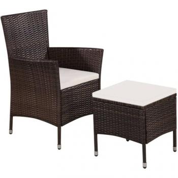 Comedor de Jardín Maison Exclusive 7 Piezas con Accesorios de Ratán